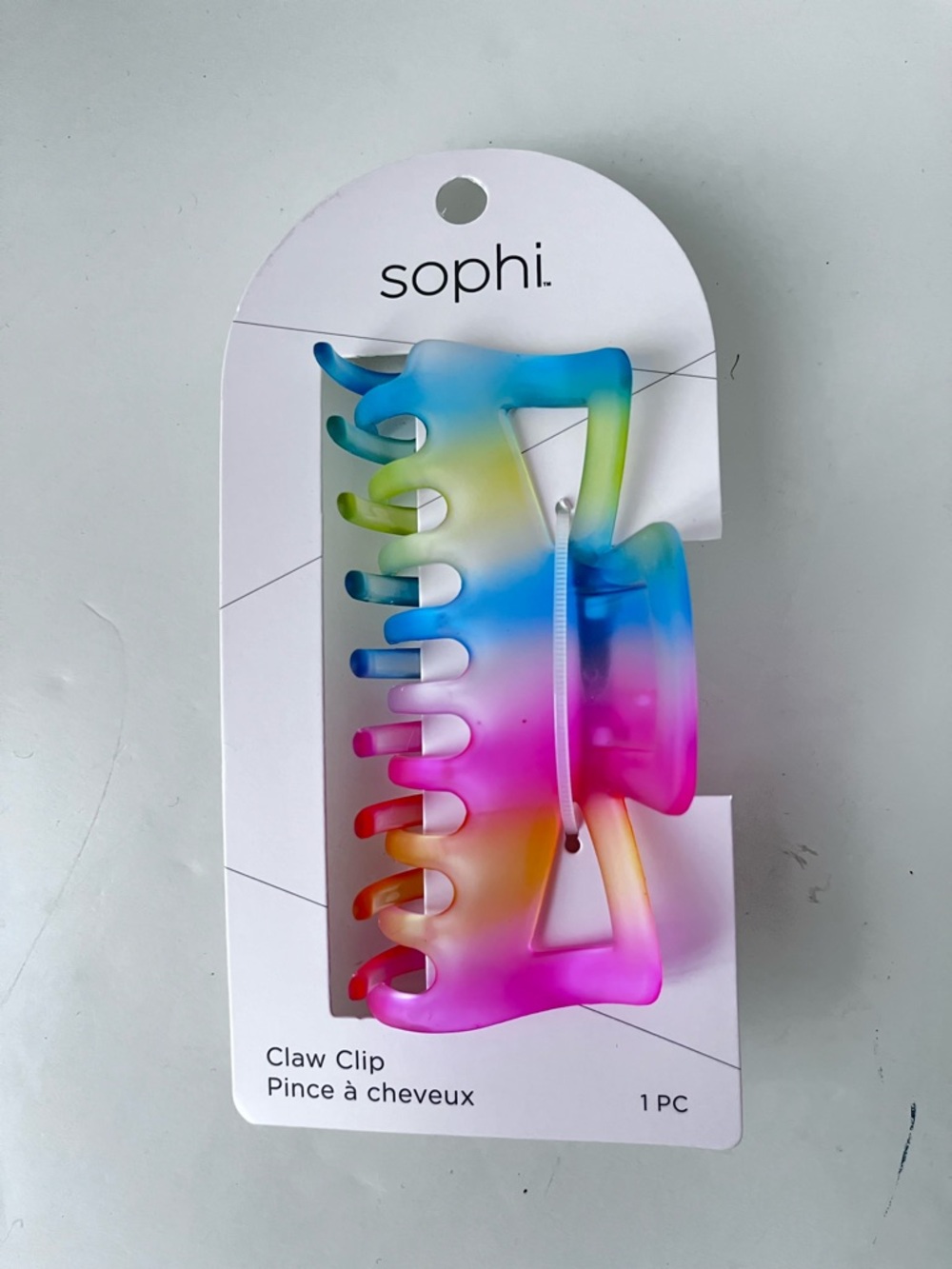 Hair Accessories Jaw Clip in Fun Rainbow Colors 4.5”